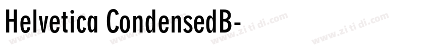 Helvetica CondensedB字体转换